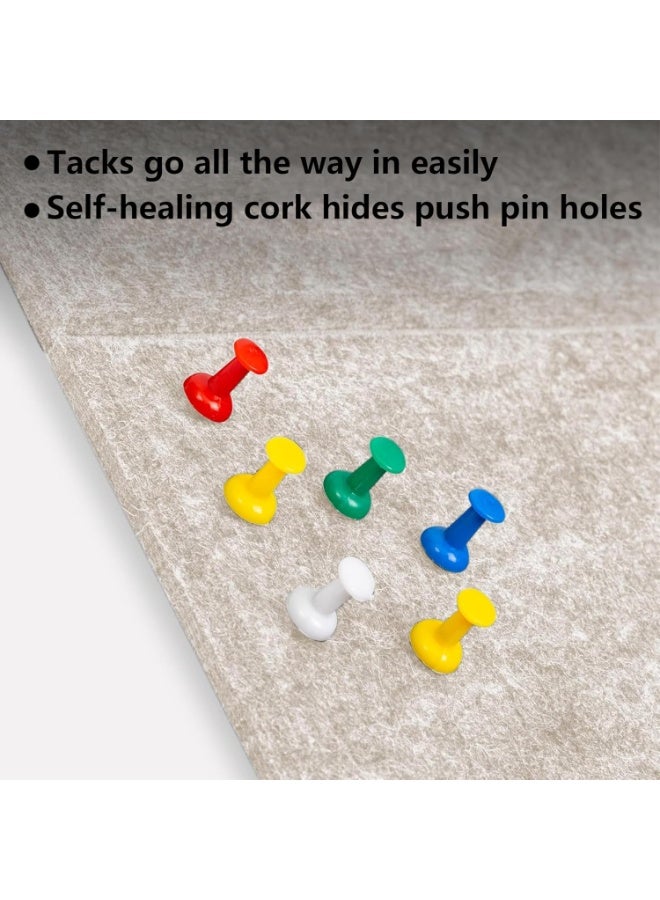 Arabest Cork Board Felt Bulletin Board,6 Pack Removable Felt Cork Board Tiles with Push Pins Decorative Picture Framed Display Board for School, Home, Kitchen & Office Walls（90cm×60cm） - Image 4
